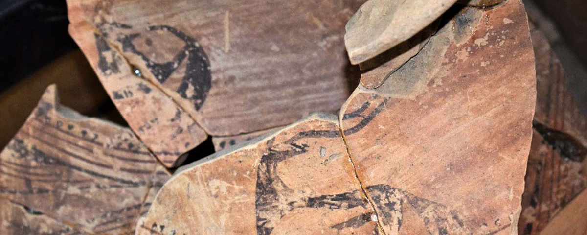 Zoomorphic depictions on a vessel from the Cucuteni site Stolniceni (photo: A. Ţerna)